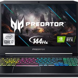 Acer Predator Helios 300 Gaming Laptop, Intel i7-10750H, NVIDIA GeForce RTX 3060 Laptop GPU, 15.6″ Full HD 144Hz 3ms IPS Display, 16GB DDR4, 512GB NVMe SSD, WiFi 6, RGB Keyboard, PH315-53-71HN