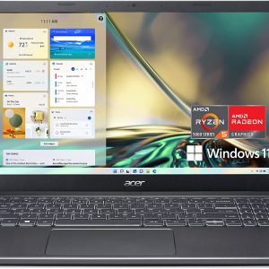 Acer Aspire 5 A515-47-R3Y6 Slim Laptop | 15.6″ Full HD IPS | AMD Ryzen 5 5625U Hexa-Core Mobile Processor | 8GB DDR4 | 512GB NVMe SSD | WiFi 6 | Backlit KB | USB Type-C | Windows 11 Home