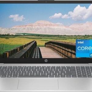 HP 15 inch Laptop, HD Display, 13th Generation Intel Core i5-1334U, 8 GB RAM, 512 GB SSD, Intel Iris Xe Graphics, Windows 11 Home, 15-fd0012nr (2024)