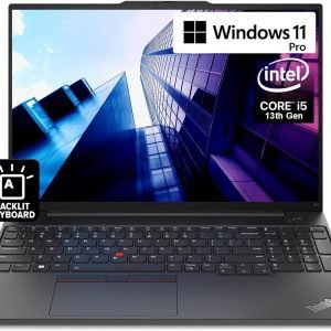 Lenovo ThinkPad E16, FHD+ 16″ IPS, Intel 10 Core i5-1335U (Beats i7-1255U), 40GB RAM, 1TB NVMe, FPR, Backlit Keyboard, WiFi 6 + BT, RJ-45, FHD Webcam, Win 11 Pro, Business Laptop