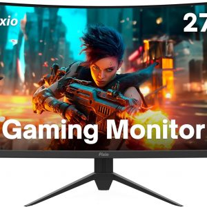 Pixio PXC277 Advanced 27 inch 165Hz Refresh Rate WQHD 1440p Resolution 1500R Curve Fast VA Panel 1ms GTG Response Time Adaptive Sync HDR Curved Gaming Monitor
