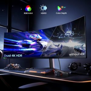 Silkland 54Gbps DisplayPort Cable 2.1 [VESA Certified], [8K@165Hz, 4K@480Hz 360Hz 240Hz] DP 2.1 Cable 16K, DP54 HDR DSC 1440P Display Port Cord Compatible G-Sync Gaming Monitor 5090 7900XTX, 6.6FT