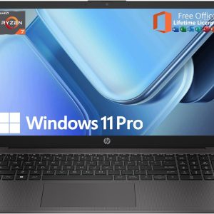 HP 2025 Updated 15.6" 255 G10 FHD Business Laptop, AMD Ryzen 7 7730U (64GB RAM | 2TB SSD), Numeric Keypad, Webcam, Windows 11 Pro, MS Office Pro, WiFi 6& Bluetooth with LTP Accessory Kit