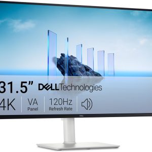 Dell 32 Plus 4K Monitor - S3225QS - 31.5-inch 4K (3840 x 2160) up to 120Hz 16:9 Display, VA Panel, AMD FreeSync Premium, 99% sRGB, 95% DCI-P3, 1500:1 Contrast Ratio, Comfortview Plus - Ash White