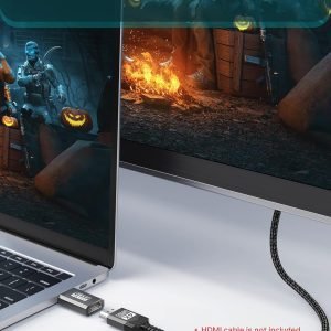 JSAUX 4K DisplayPort to HDMI Adapter 2-Pack, DP PC to HDMI Monitor Converter Video UHD 2K@120Hz,4K@30 DP to HDTV Male to Female Uni-Directional Adapter Compatible with Dell, Lenovo, HP,GPU, AMD -Grey