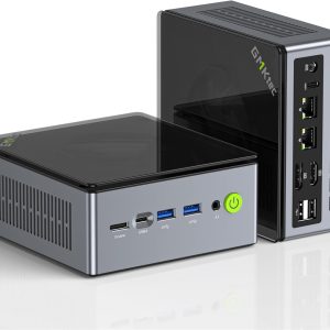 GMKtec Gaming Mini PC AMD Ryzen 7 PRO 6850H 32GB DDR5 1TB SSD, Dual NIC LAN 2.5G, WiFi 6, USB3.2, USB-C 4.0, BT5.2, DP, HDMI, Dual Fan