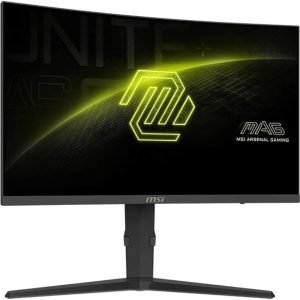 MSI MAG 275CQRF QD E2 27-inch 2560 x 1440 (QHD) Monitor, 180Hz, Free-Sync, HDMI, DisplayPort, VGA Port, VESA Mountable, Tilt, Speaker, 0.5ms, Black