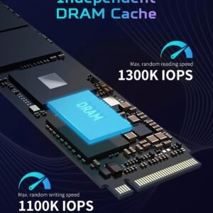 Predator M.2 SSD 2TB GM7000 with DRAM Cache NVMe 1.4 2280 PCIe Gen4×4 Ultra high Speed (Maximum Read: 7400MB/s, max Write: 6700MB/s) 3D NAND TLC Internal SSD Compatible with PS5 Pro – BL.9BWWR.106