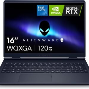 Alienware 16 Aurora Gaming Laptop AC16250-16″ WQXGA 120Hz Display, Intel Core 7-240H Processor, 16GB DDR5 RAM, 1TB SSD, NVIDIA GeForce RTX 5050 8GB Graphics, Windows 11 Home, Onsite Service – Blue