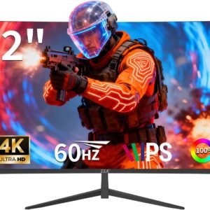 32 Inch 4K UHD Monitor (3840x2160), IPS,60Hz Refresh Rate, 100% sRGB, AMD FreeSync, 178° Viewing Angle, HDMI/DisplayPort, VESA 100x100mm Mount Compatible, Tilt Adjustable - Black