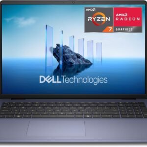 Dell 16 Laptop DC16256-16.0-inch 16:10 FHD+ Anti-Glare Non-Touch Display, AMD Ryzen 7 250, AMD Radeon Graphics, 16GB Memory, 1TB SSD, Backlit Keyboard with Fingerprint Reader, Windows 11 Home