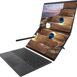 ASUS Zenbook Duo Laptop (2026), Dual 14” OLED 3K 144Hz Touch Display, Intel Core Ultra X9 388H, Intel Arc Graphics, 32GB RAM, 1TB SSD, Sleeve and Stylus Included, WiFi 7, Windows 11, Moher Gray