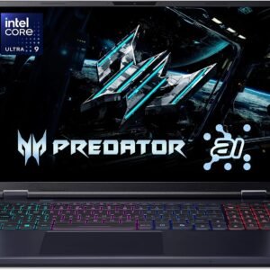 Acer Predator Helios Neo 16 AI Gaming Laptop | Intel Core Ultra 9 Processor 275HX | NVIDIA GeForce RTX 5070 Ti | 16" WQXGA 240Hz G-SYNC | 16GB DDR5 | 1TB Gen 4 SSD | Killer Wi-Fi 6E | PHN16-73-92B8