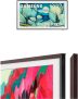 SAMSUNG 65-Inch The Frame 4K QLED Smart TV (2025 Model) with Modern Brown Customizable Bezel Bundle