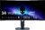 Alienware 34 Curved Gaming Monitor – AW3425DWM – 34-inch WQHD 180Hz 1ms Display, 1500R, AMD FreeSync Premium, VESA AdaptiveSync.