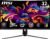 MSI MAG 321CUP QD-OLED 32-inch 3840 x 2160 (UHD) Computer Monitor, 165Hz, Adaptive-Synch, HDMI, DP Port, VESA Mountable, Tilt, Speaker, 0.03ms, Black